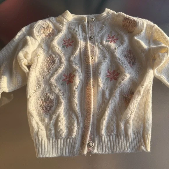 Vintage Mizaro Sara Sweater Grannycore Cottagecore 1980s 1990s Cardigan Floral - Picture 3 of 15